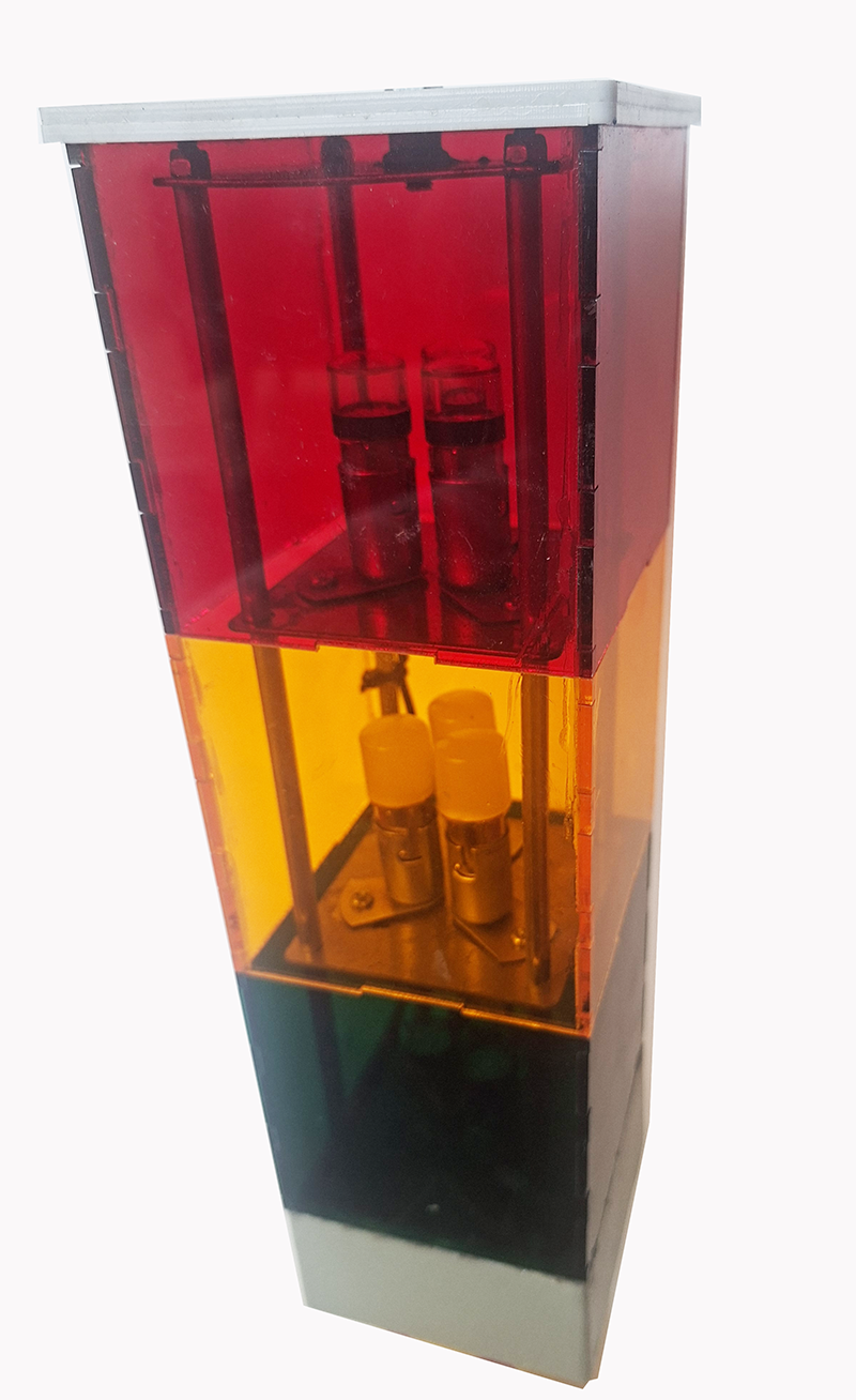 چراغ سه طبقه مکعبی 9 در 9 سانت  LED