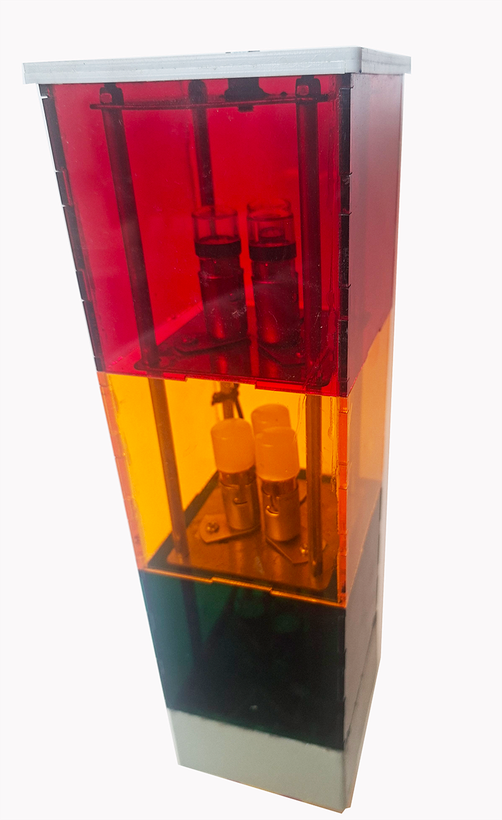 چراغ سه طبقه مکعبی 9 در 9 سانت LED