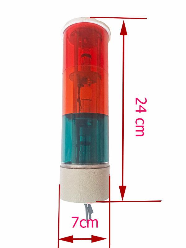 چراغ سه طبقه گرد به قطر 7سانتی متر LED