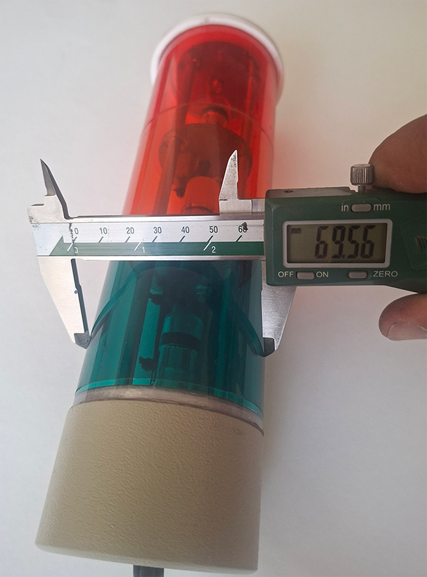 چراغ سه طبقه گرد به قطر 7سانتی متر LED
