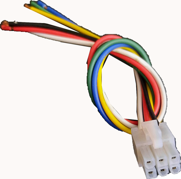 کانکتور بین راهی 6 پین سیم دار atx2*3