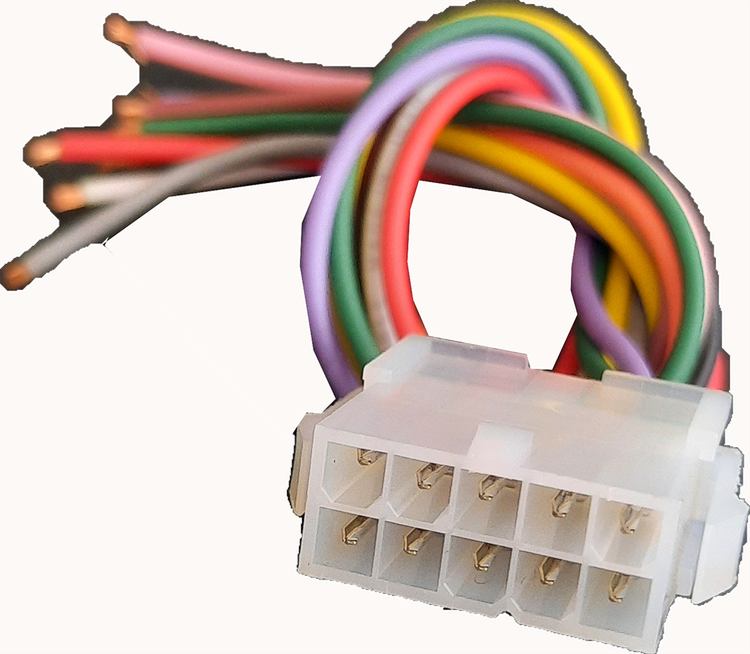 کانکتور بین راهی 10 پین سیم دار atx2*5